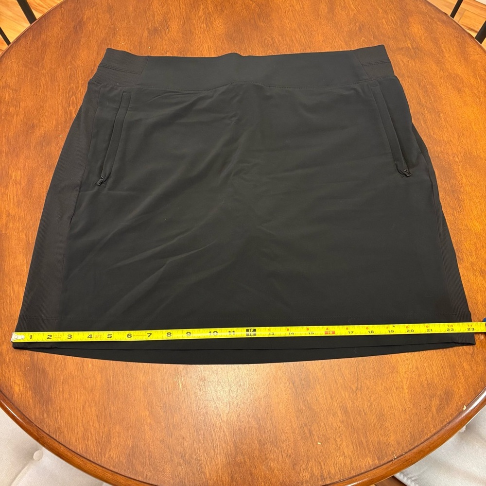 TALL Athleta Brooklyn Black Skort with Functional Pockets 16 Tall - Picture 10 of 12